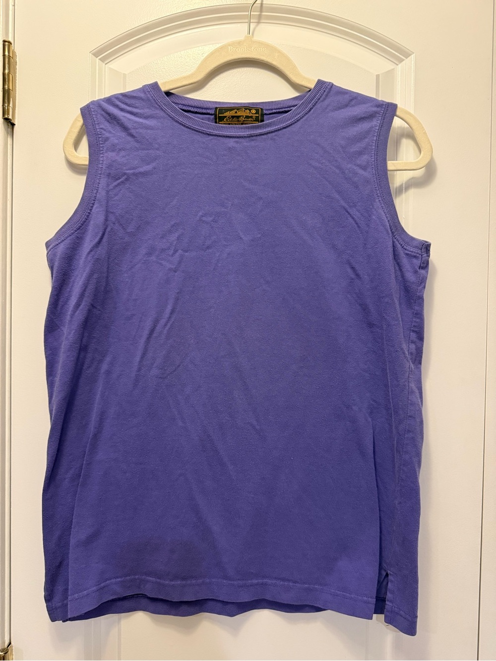 Vintage Eddie Bauer Women’s Purple Sleeveless Tank Top, 100% Cotton, sz. M, EUC